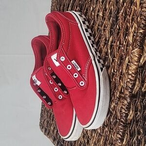 VANS Boys Little-Big Kid Atwood Washed Jersey Size 3 Red